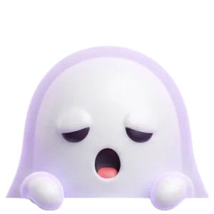 Boo peeking out of the notch
